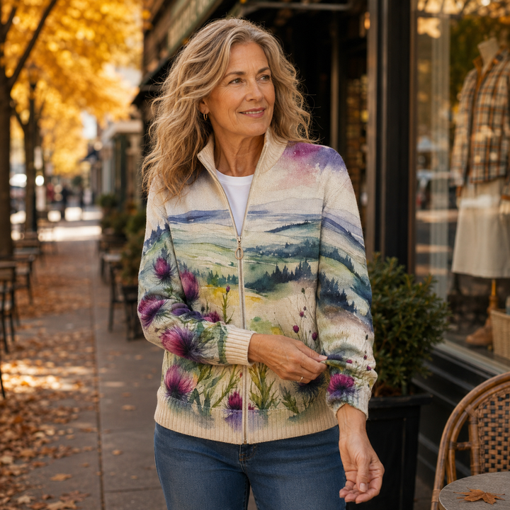Ottoline | Thistle landschapsvest met rits