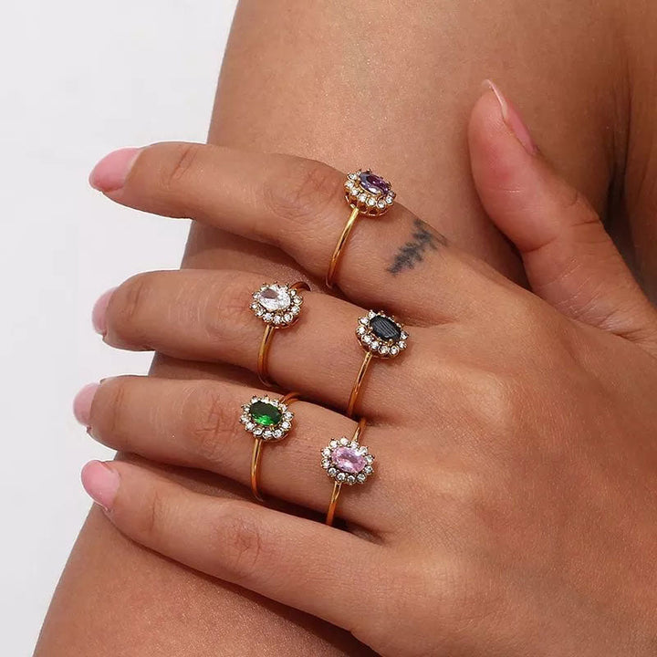 Amaryelle | Groene Zirkonia Ring
