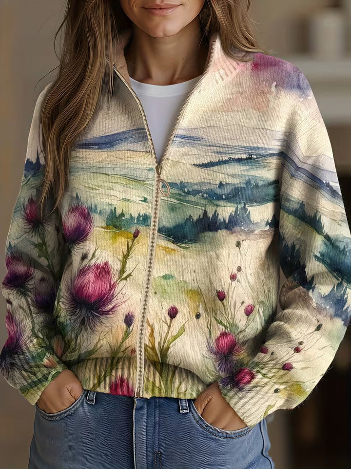 Ottoline | Thistle landschapsvest met rits