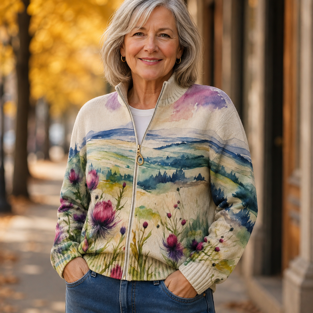 Ottoline | Thistle landschapsvest met rits