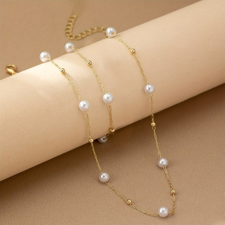 Sieradenset met fijne parelketting