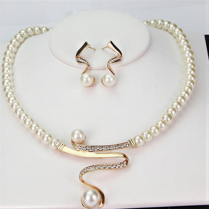 Elegante sieradenset met parels