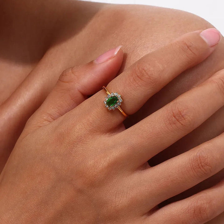 Amaryelle | Groene Zirkonia Ring