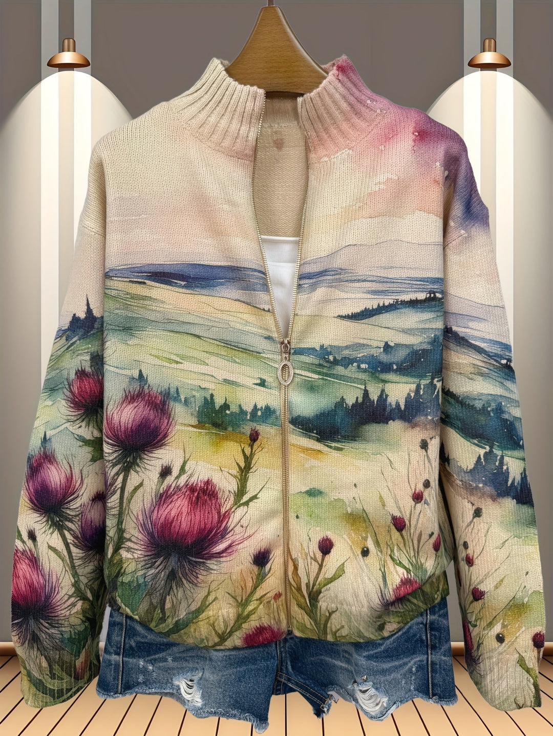 Ottoline | Thistle landschapsvest met rits