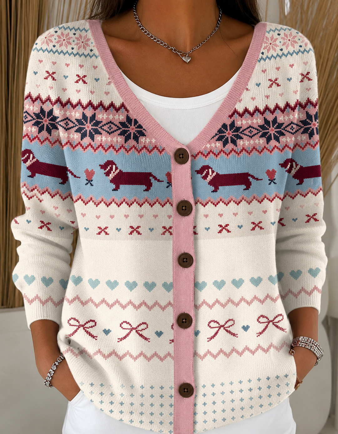 Nelleke | Getextureerd patchwork vest