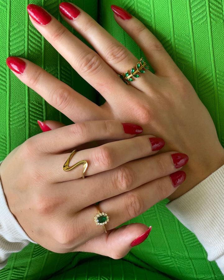 Amaryelle | Groene Zirkonia Ring