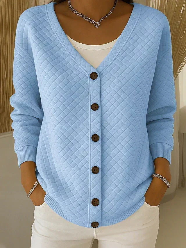 Karin | Gewatteerd vest met knoopsluiting