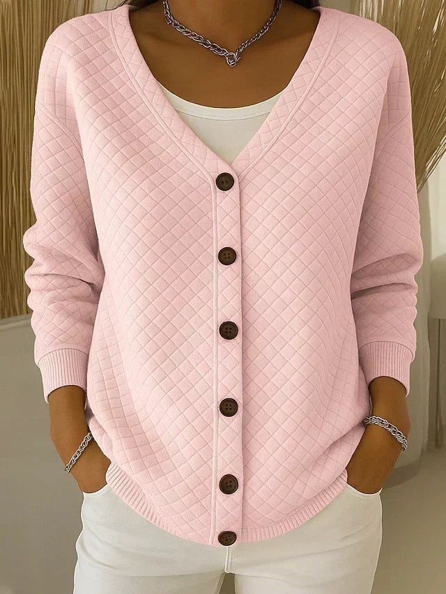 Karin | Gewatteerd vest met knoopsluiting