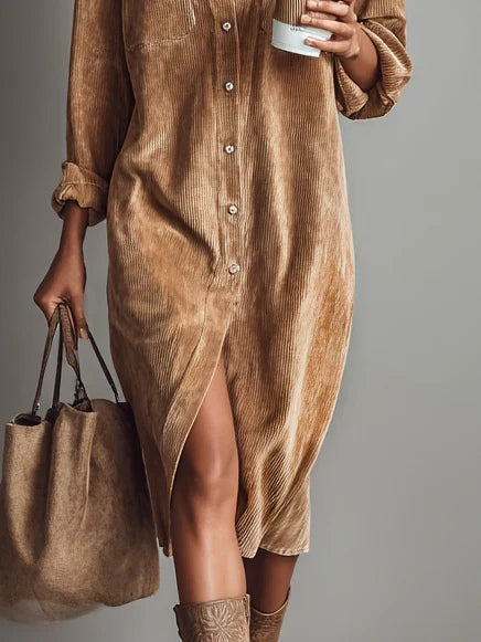 Estelle | Midi-jurk van Corduroy