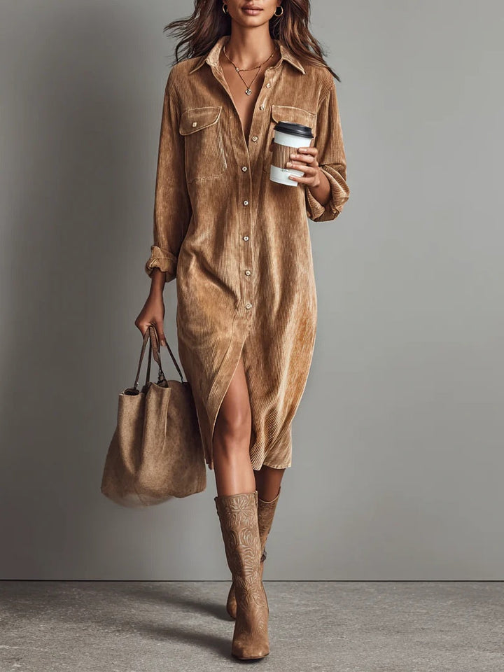 Estelle | Midi-jurk van Corduroy