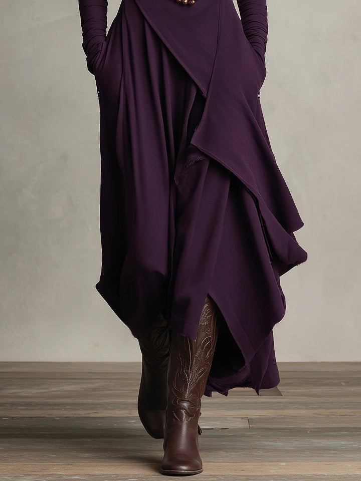 Arielle | Vintage Asymmetrische Coljurk