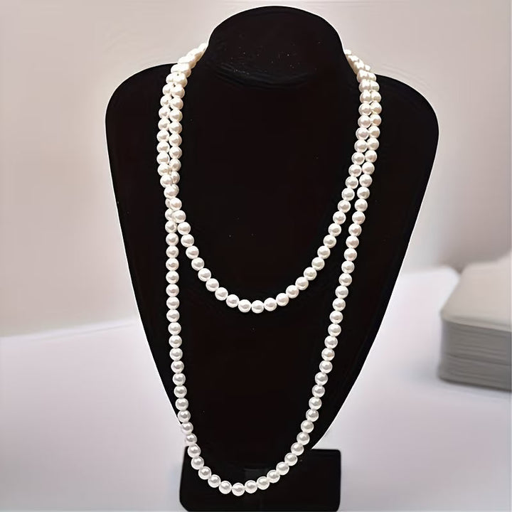 Tijdloze ketting met dubbele parel