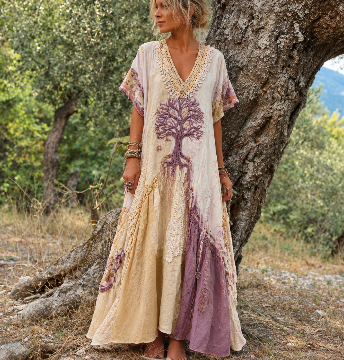 ELISABETH - BOHO MAXI JURK