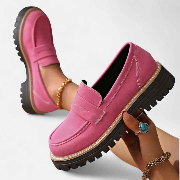 Mocassins Met Gekartelde Zool Élina