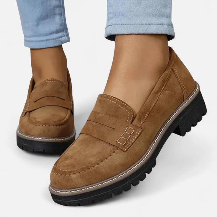 Mocassins Met Gekartelde Zool Élina