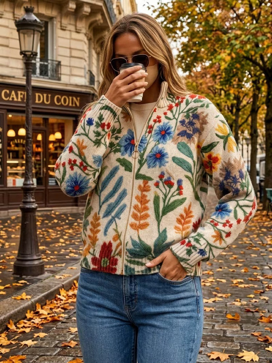 Rieke | Botanische tuin vest met rits