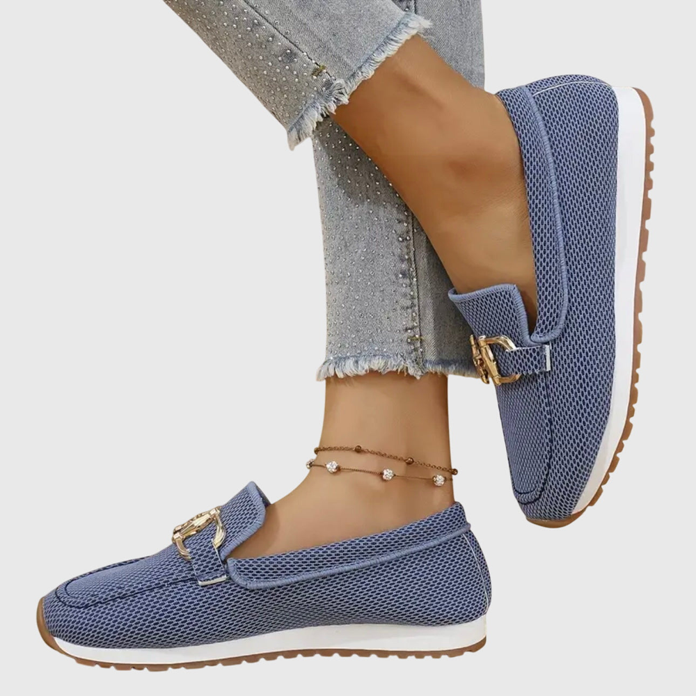 Instappers Maille Met Platte Platform Michèle
