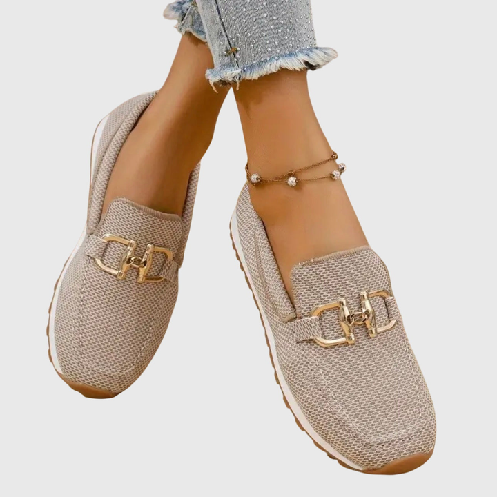 Instappers Maille Met Platte Platform Michèle