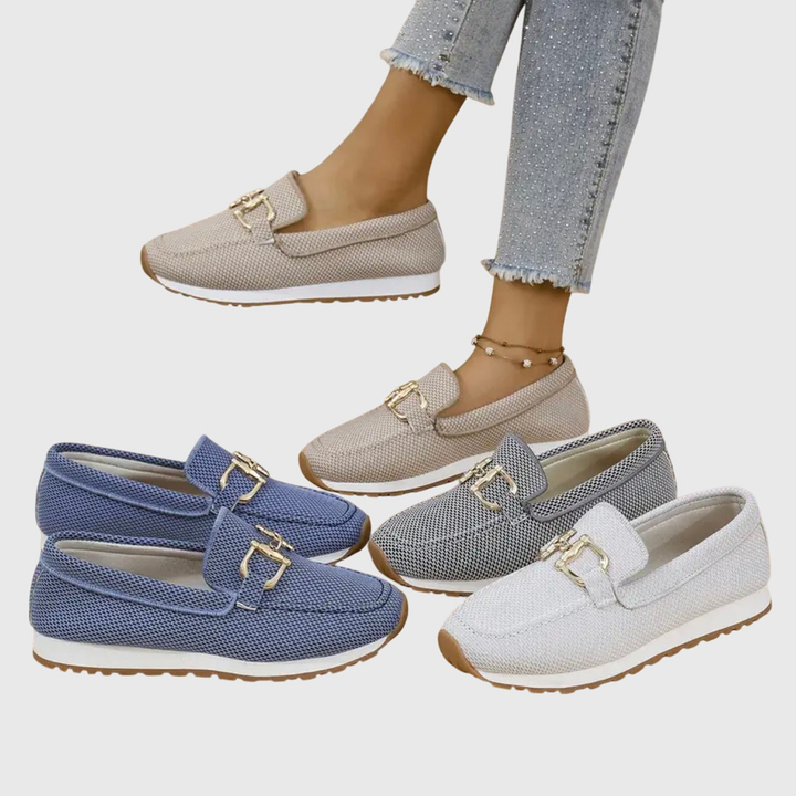 Instappers Maille Met Platte Platform Michèle