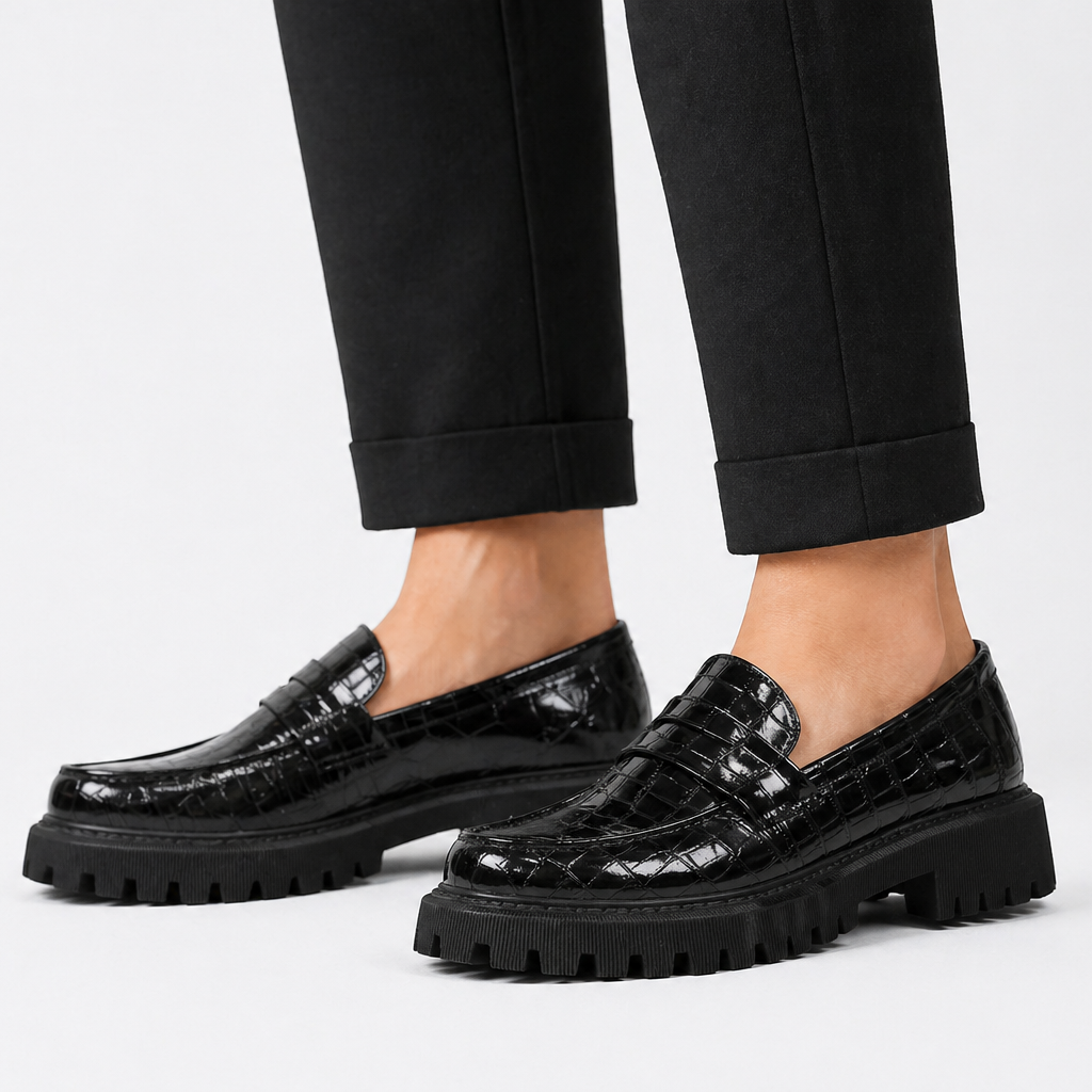 Lakloafers met Gripzool Florence