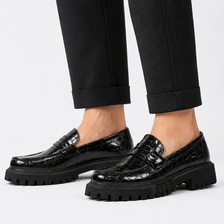 Lakloafers met Gripzool Florence