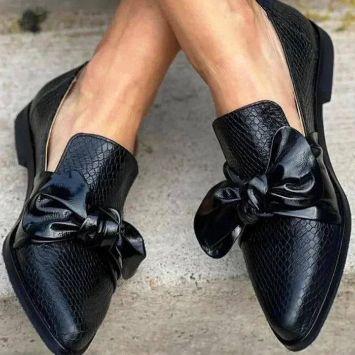 Mocassins Strik Puntige Neus Brigitte