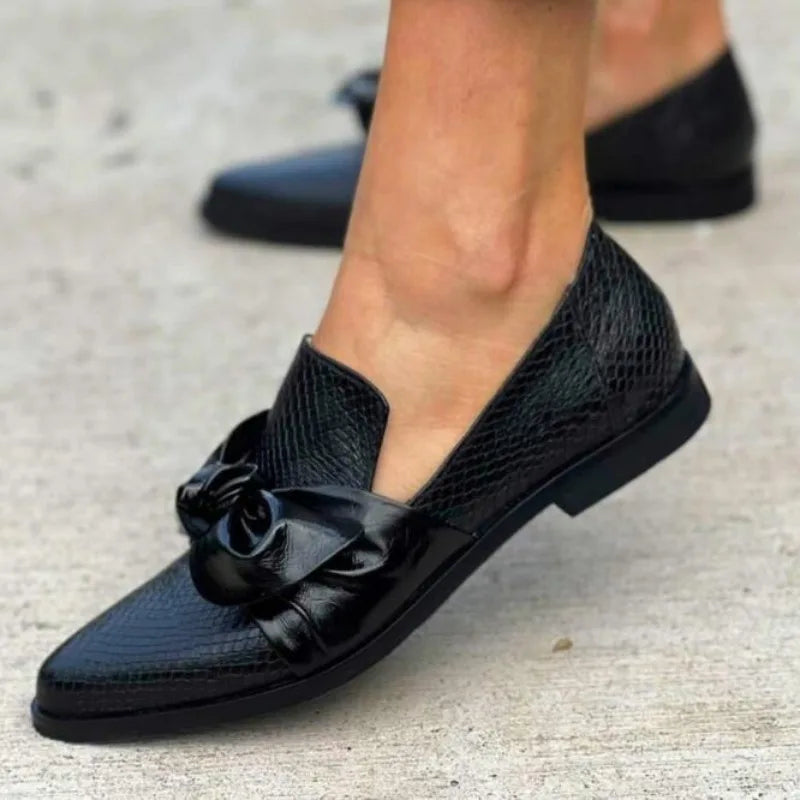 Mocassins Strik Puntige Neus Brigitte