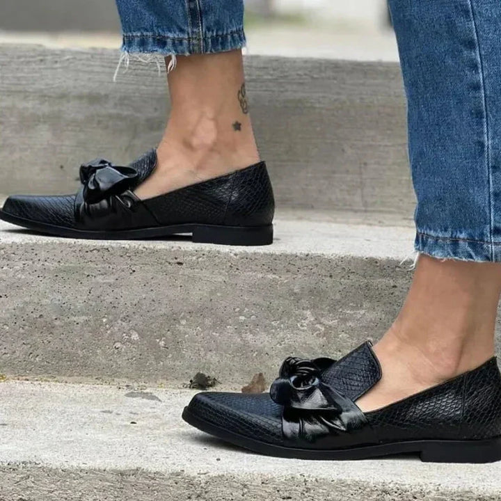 Mocassins Strik Puntige Neus Brigitte