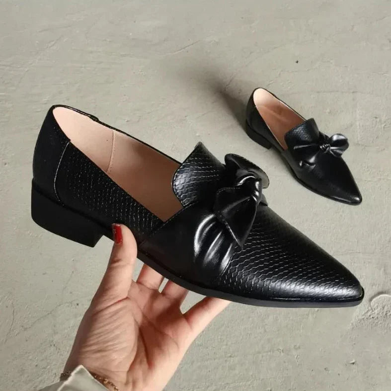 Mocassins Strik Puntige Neus Brigitte